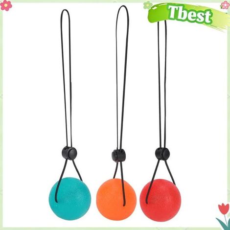 Tbest Ballon de préhension 3 pièces boule de poignée en electromenager massage Orange 20 degrés + rouge 25 degrés + vert 35 degrés (1/5)