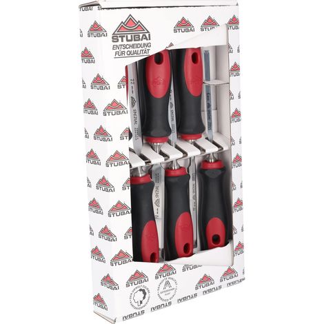 Stubai 356106 Set di scalpelli,impugn. bi-componente 6 pzi, 6-teilig (1/5)
