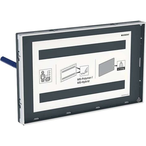 Geberit Sigma plaque de recouvrement, à fleur, avec cadre (1/3)