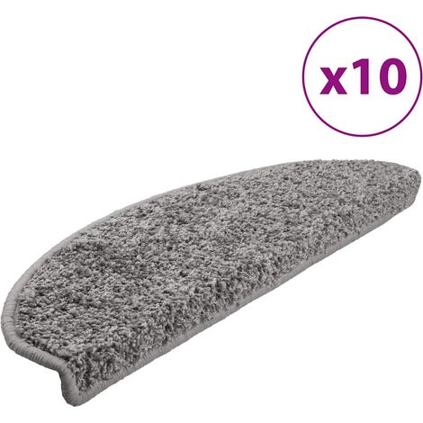 Maison Exclusive - Stufenmatten 10 Stk. 65x21x4 cm Grau Halbrund (1/5)