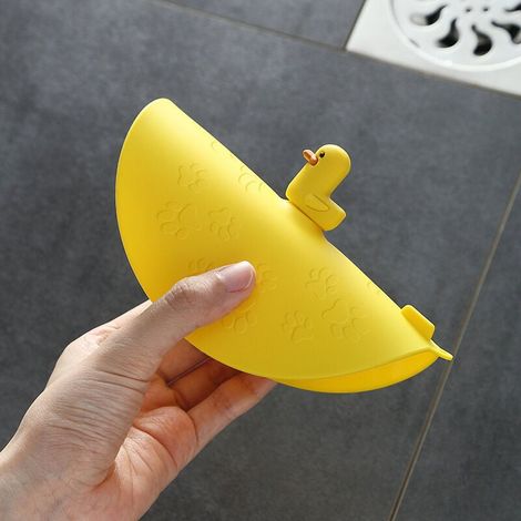 Silikon-Ablaufstopfen für Dusche, Küchenbodenablauf, Badewannenablauf, Abwasserbodenablauf, für Küchen, Badezimmer, Waschküchen (Kleine gelbe Ente) (1/3)