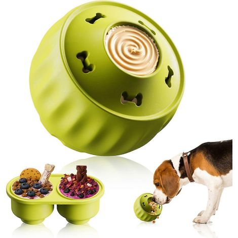 Jouet gâterie glacée pour chien afin de l'occuper, jouets d'enrichissement cognitif pour stimuler son cerveau, jouets interactifs durables pour réduire l'ennui et l'anxiété (1/5)