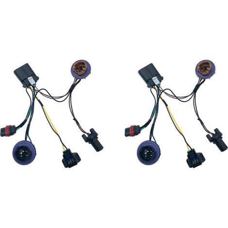 Este es un juego de arnés de cableado de faros delanteros de 2 piezas para vehículos con números de matrícula 15950809 y 15782377, apto para modelos de 2007 a 2014. (1/4)