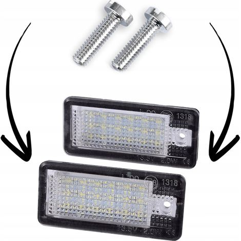 1x tornillos para luces de matrícula, varios modelos (1/2)