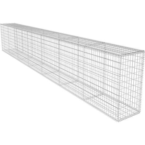 FIMEI Mur en gabion avec couvercle Acier galvanisé 600x50x100 cm (1/5)
