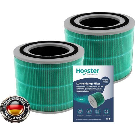 2er-Pack HEPA-H13-Filter, Schadstoffabsorber, kompatibel mit dem Luftreiniger Levoit Core 300s (1/4)