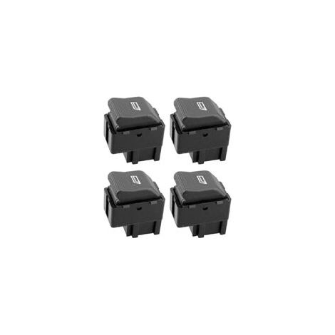 CSPARKV Lot de 4 interrupteurs de lève-vitres électriques avec bouton latéral OEM 6X0 959 855B 6X0959855B pour VW Lupo Polo - Seat Cordoba Ibiza III (1/2)