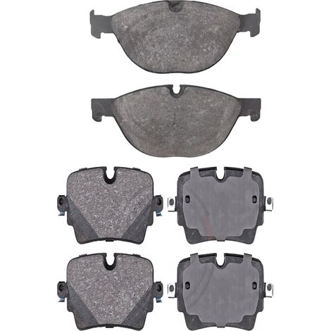 KIT PASTIGLIE FRENO ANTERIORI E POSTERIORI compatibile con JAGUAR XE (X760) / PASTIGLIE FRENANTI AUTO OEM P24076 P24076X P36035,P86029 / SOSTITUZIONE DIRETTA / BASSA POLVERE / SILENZIOSO (1/4)