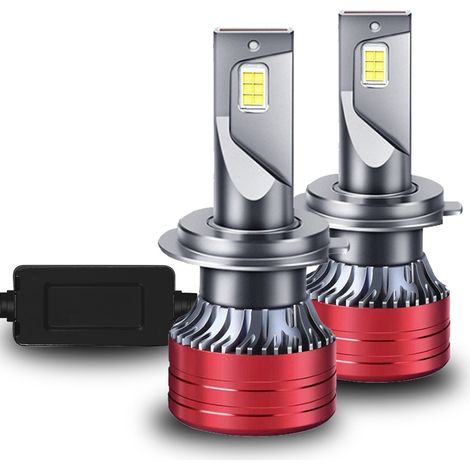 Ampoules Phare LED Auto H4 Style Lame, Puces 3570, +300% Luminosité, Ventilateur Intégré, Plug & Play, Lot de 2 (1/5)