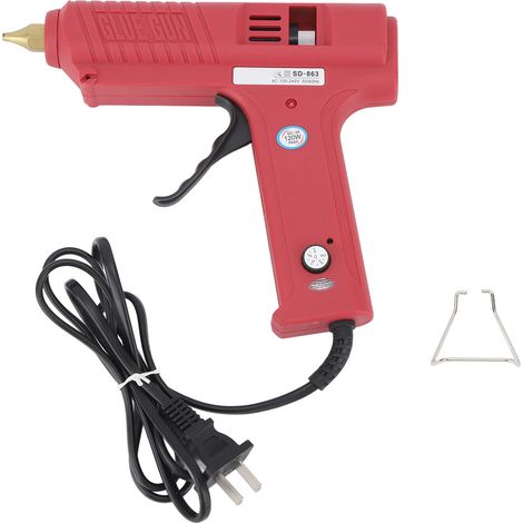 Pistolet à colle chaude électrique 120W, chauffage rapide, machine à fusion pour bricolage maison, fabrication industrielle, tension universelle 100-240V (1/5)
