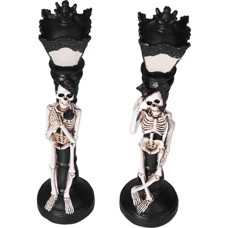 Lampe crâne d'Halloween miniature vintage, lampe de rue squelette, décorations pour la maison et les fêtes d'Halloween (1/5)