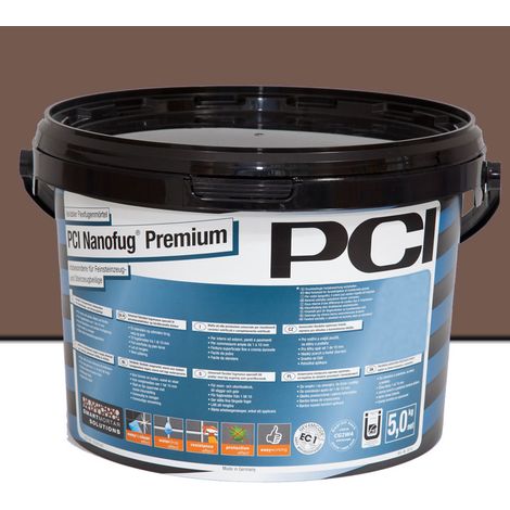 PCI Nanofug Premium 5kg Flexfugenmörtel Nr. 05 mittelbraun