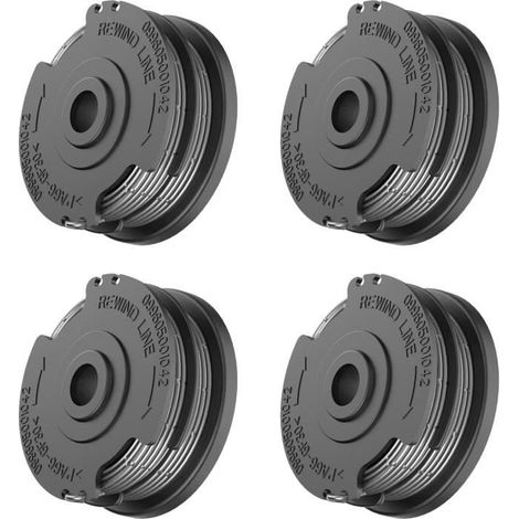 Bobine de fil intégrée pour coupe-bordures Bosch - Lot de 4 - Ø 1,6 mm - Longueur 6 m (1/4)
