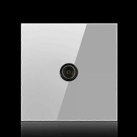 Panneau de commande rond en verre trempé gris avec interrupteur LED 86 mm (1/5)