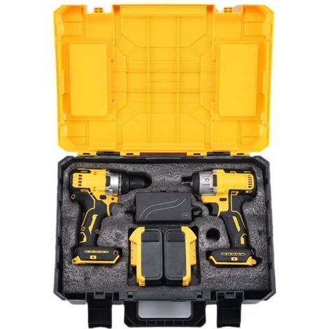 2-Piece Kit: Drill + Impact Driver DCF887 + Charger DCB115 + Carrying Case (1/4)