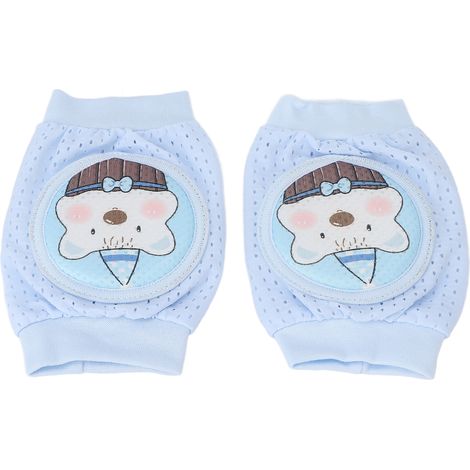 Lot de 2 Genouillères Bébé Anti-Dérapantes Élastiques, Protège-Genoux Mignon pour Ramper et Marcher, Protection Douce pour Tout-Petits (1/5)