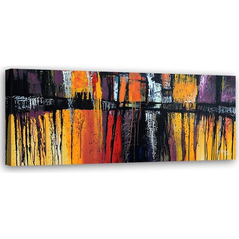 Quadro su tela, Astrazione colorata - 150x50 (1/5)