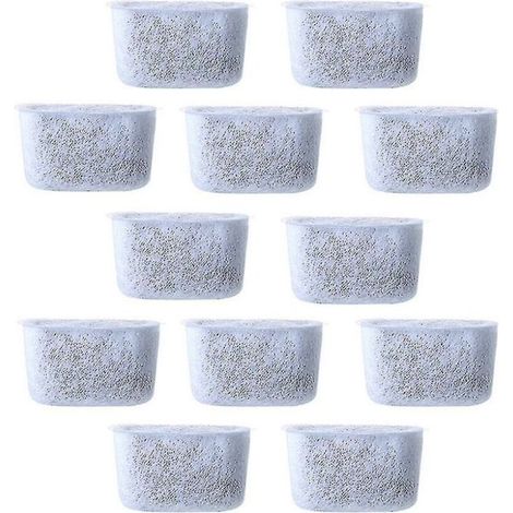 12pcs Filtres à eau à charbon de rechange Filtre non tissé pour cafetières (1/5)