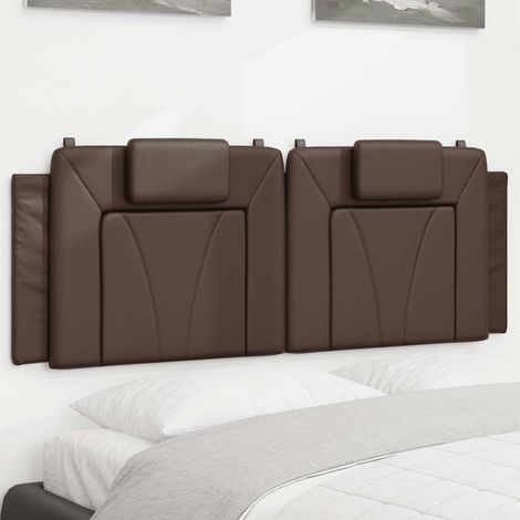 Kopfteil-Kissen "Viana" Braun 120 cm Kunstleder (1/5)