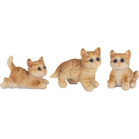 Signes Grimalt Figura De Gato Figuras Gato 3U Animales Marrón 4x8x7cm 34091