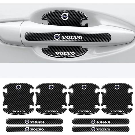 Lot de 8 protections de poignées de porte pour Volvo XC60 XC90 XC40 S90 S60 V60 V40 - Protections anti-rayures pour poignées de voiture (2 pièces)