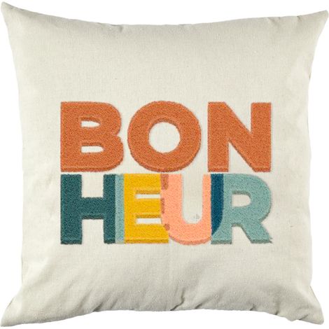 Coussin collection COLOR Le bonheur 40x40 cm (1/5)