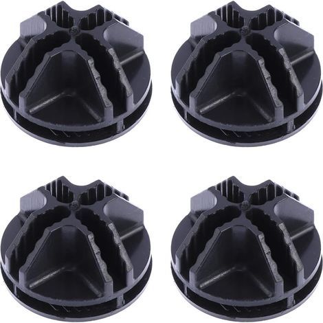 AIDUCHO 20 conectores de cubo de alambre ABS para estantes de almacenamiento de cubo de alambre y clip organizador modular con cierre de bucle (negro) (1/5)