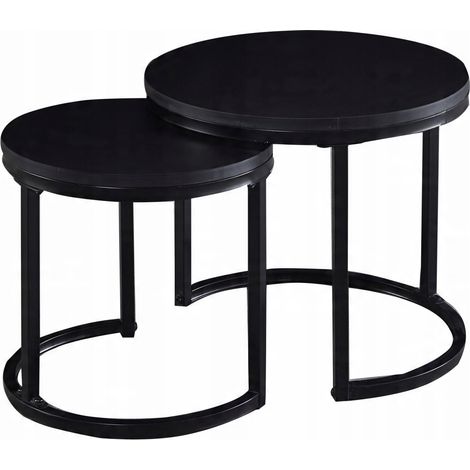 Mesa de centro negra ZY-08 (1/3)