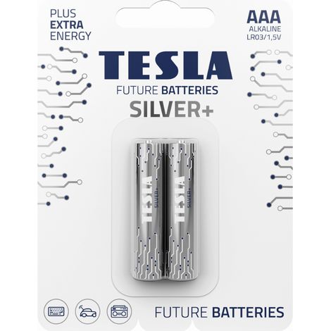Tesla Silver+ LR03 B2 1,5V Alkaline-Batterie, 2 Stück (1/2)
