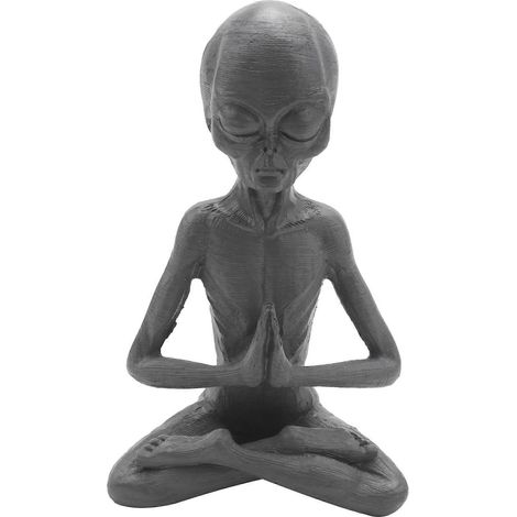 Statuette de méditation miniature en résine, décoration intérieure et extérieure. (1/5)