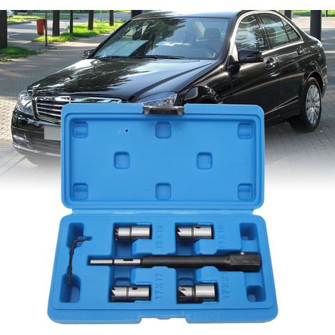 5-teiliger Schneidesatz für Diesel-Einspritzdüsengehäuse mit Sechskantschlüssel für CDI-Motoren (VT01655) (1/5)