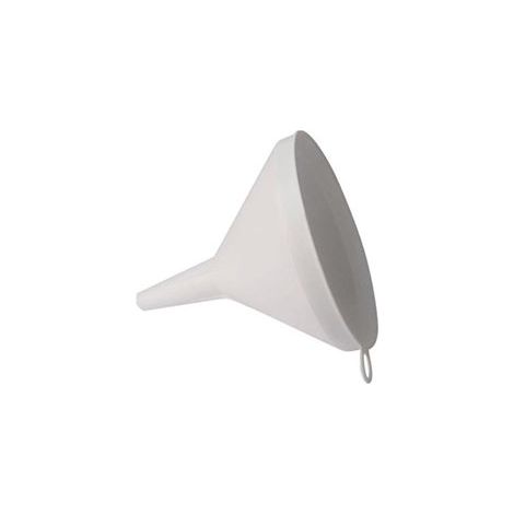 Embudo de plástico con pico rígido para trasvase de líquidos, ø260 mm (1/2)