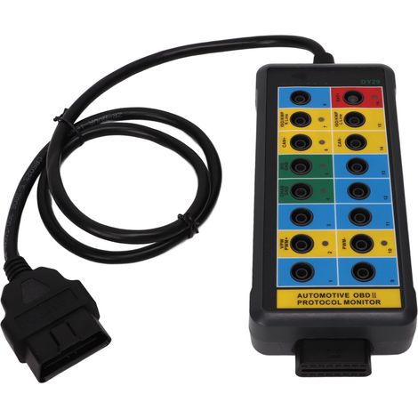 Détecteur de protocole OBDII 16 broches, détection rapide, accès facile aux signaux de surveillance, boîtier répartiteur OBD2 (1/5)