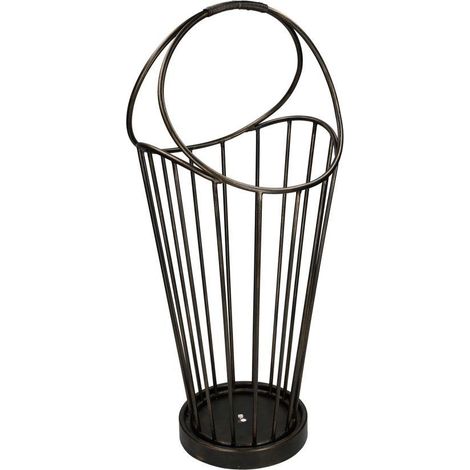 Portaombrelli metallo bronzo scuro tondo cm 32x30h52/70 (1/3)