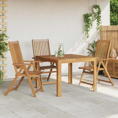 Maison Exclusive - Sillas plegables de jardín 3 unidades madera d