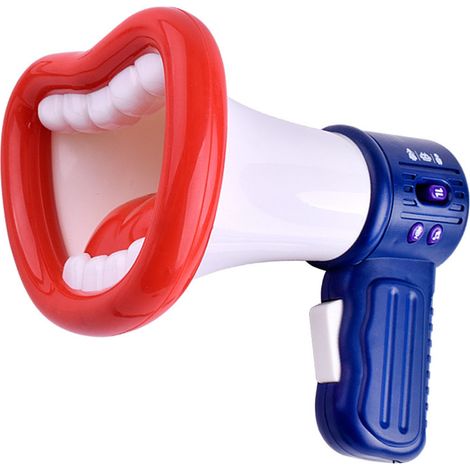 Jouet changeur de voix pour enfants, blanc, multifonctionnel, en ABS, klaxon changeur de voix pour fêtes (1/4)