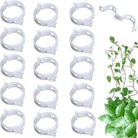 100 Pcs Clip Tomates, Usine Clip, Graft Croissance Clip, Support pour Plantes de Jardin Clips pour Les légumes Tomate Vigne tiges de Croissance Droit et Plus Sain, Clips Réutilisables..DEBUNS