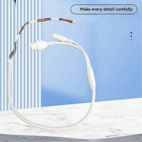Câble Ethernet PoE RJ45 à 10 broches et 10 conducteurs, compatible avec les réseaux de caméras IP LX (WHBYV) (1/4)