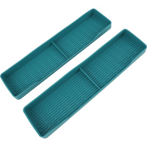 2er-Set magnetische Ofenroste, Silikon, rutschfest, wasserdicht, Gewürzorganizer für den Backofen, Küchenzubehör, dunkelgrün (1/5)