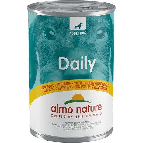 alimento umido per cani almo nature "daily" con pollo 400 gr (1/3)