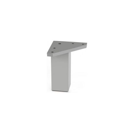 GAMBA TAVOLO ALLUMINIO OPACO ABS - 40X80 MM