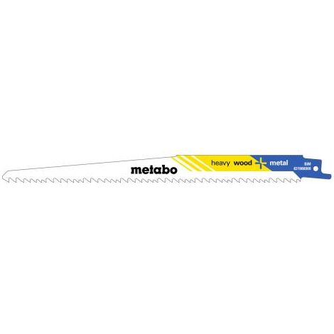 Lama per seghetto alternativo flessibile L225xSpessore 1,25mm, passo dei denti 3,2-5,1mm, BiMetallo/5-8TPI