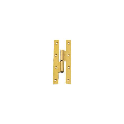 Paumelle bouts carrés laiton - Décor : Poli - Dimensions : 140 x 55 - Sens : Gauche -