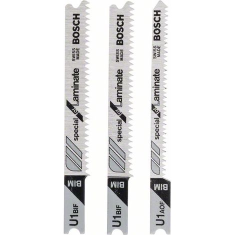 BOSCH Lot de 3 lames coupe fine et nette BOSCH U 1 bif/aof spéciale parquet (1/2)