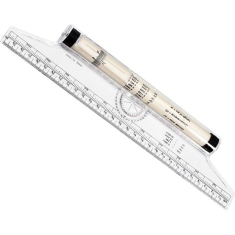 Règle parallèle à roulettes de 30 cm, pour mesurer les angles, en (1/5)