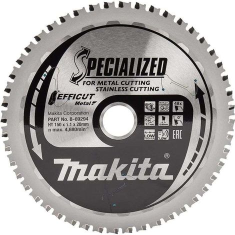 Hoja de sierra Makita para acero inoxidable 150 x 20 mm - 60 dientes (1/2)