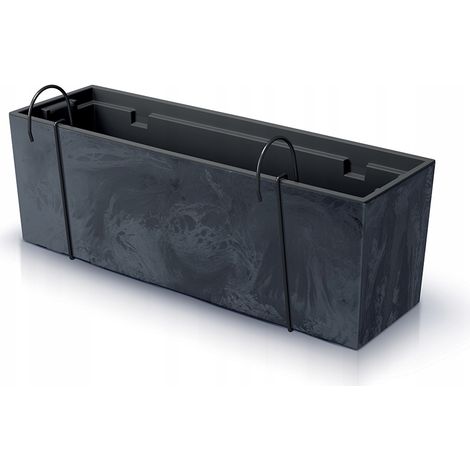 Vaso da balcone effetto cemento Urbi DUC600EW Antracite (1/5)