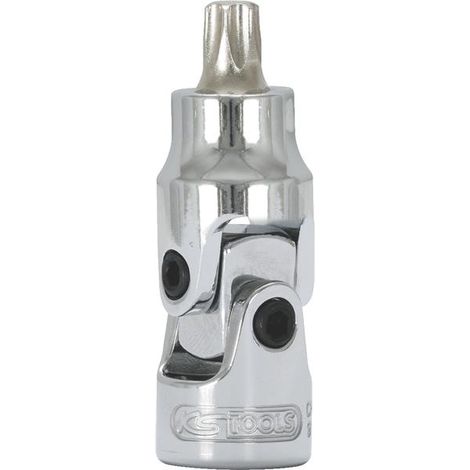 KS Tools 1/4 CHROMEplus Gelenk-Bit-Stecknuss Torx, T10 (1/3)