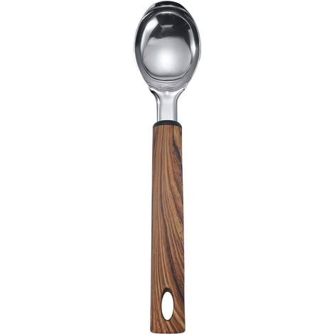DOSAGELATO ACCIAIO INOX MANICO LEGNO (1/4)