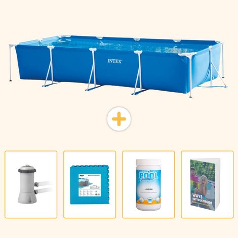 Intex Piscine Tubulaire Rectangulaire - 450x220x84 cm - 5-pièces SCB130 (1/5)